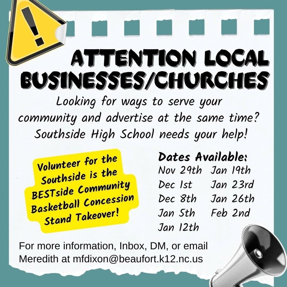  help needed in concession stand